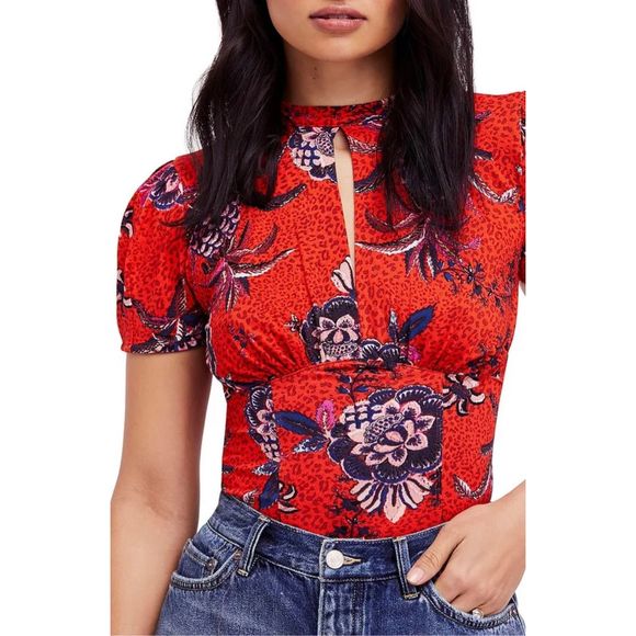Free People Tops - Free People Hear me Roar top in red Size small